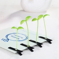 1pc funny show bean sprout bobby hairpin flower plant hair clips for kids girls women 4cm cute side clip vintage hairpin fashion