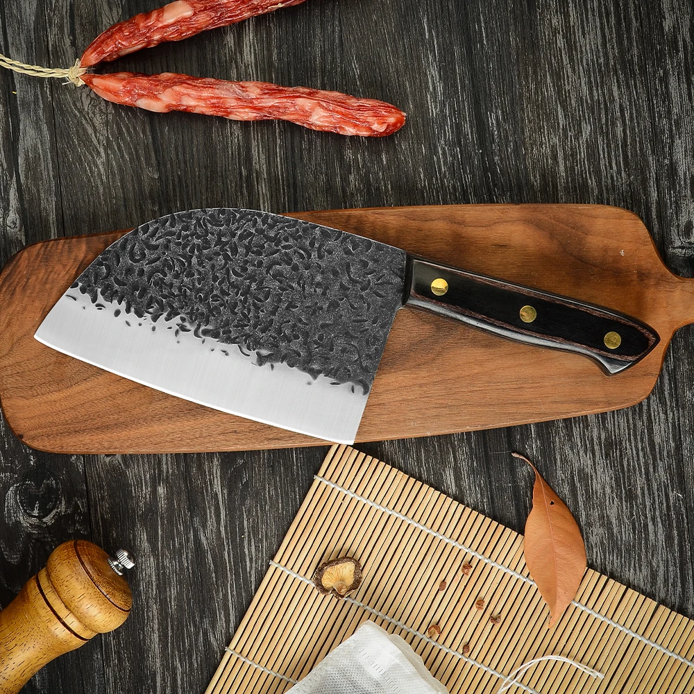 XYj 7 ''дюймов Тесак мясника кованые Сталь Ножи кости резак китайский слайсер
