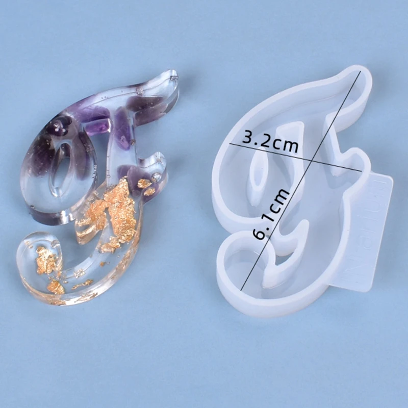 

26Pcs/Set DIY Crafts English Letters Crystal Epoxy Resin Mold A-Z Alphabet Shaped Pendant Key Chain Silicone Mould