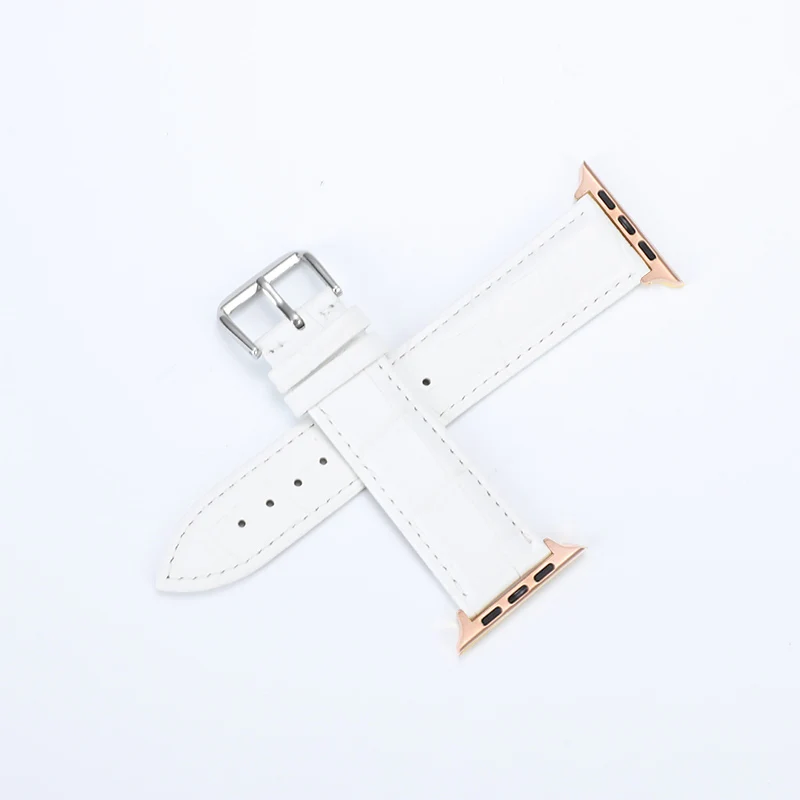 Red black Качественный ремень из коровьей кожи Браслет для Apple watch band 44 мм 38 мм для iWatch Новая серия 1 2 3 4 черный ремешок для часов - Цвет ремешка: Red black