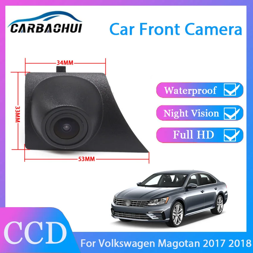 

Автомобильная специальная фронтальная HD-камера высокого качества, автомобильная фронтальная камера, водонепроницаемая CCD-камера ночного видения для Volkswagen Magotan 2017 2018