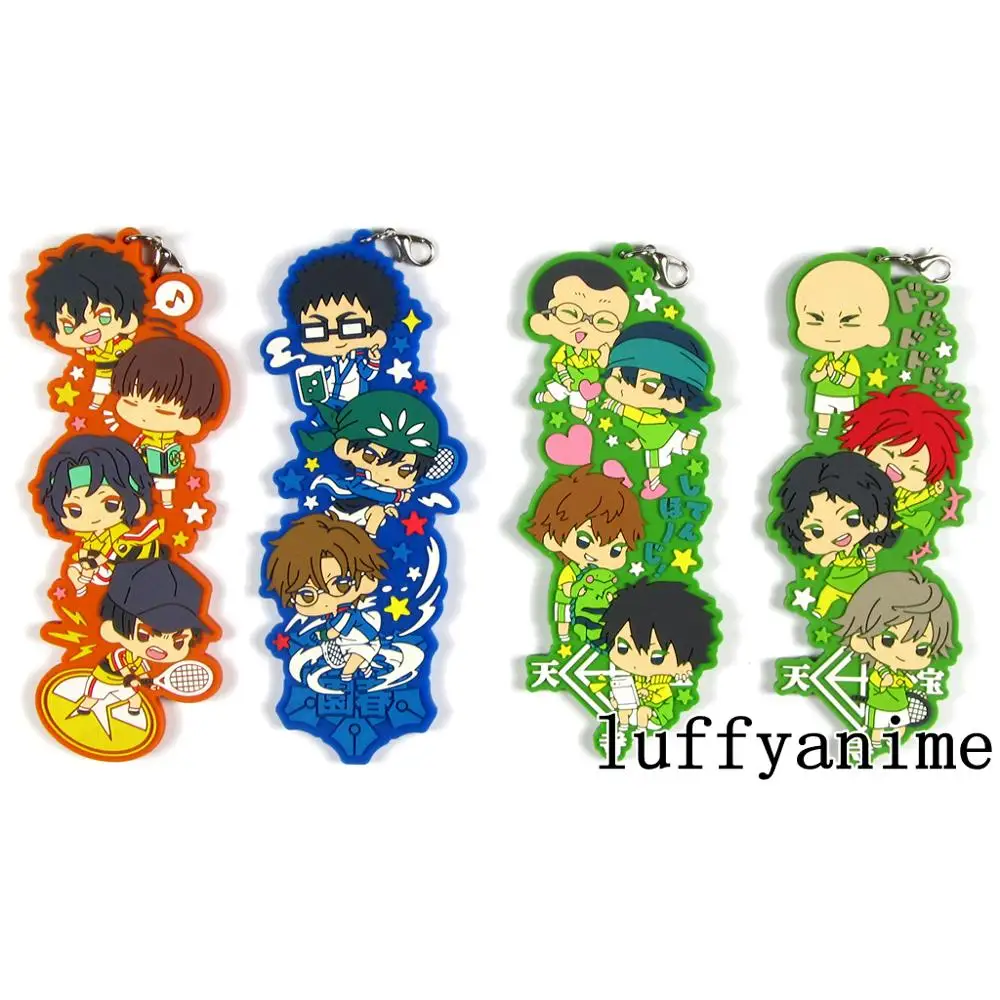 

The New Prince of Tennis pendant SEIGAKU Ryoma Echizen shitenhouji Atobe Keigo original PVC anime Phone Straps Charm Keychain