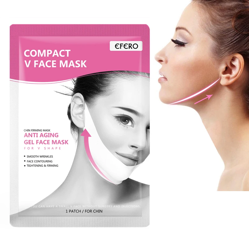 

Chin V Shaped Slimming Mask Chin Check Lifting Firming Anti Wrinkle Anti-Aging V-Shaped Face Masks Firming Lift Skin Face Mask