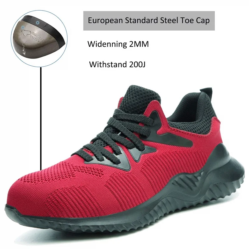 SUADEX защитная обувь мужские кроссовки со стальным носком дышащие уличные