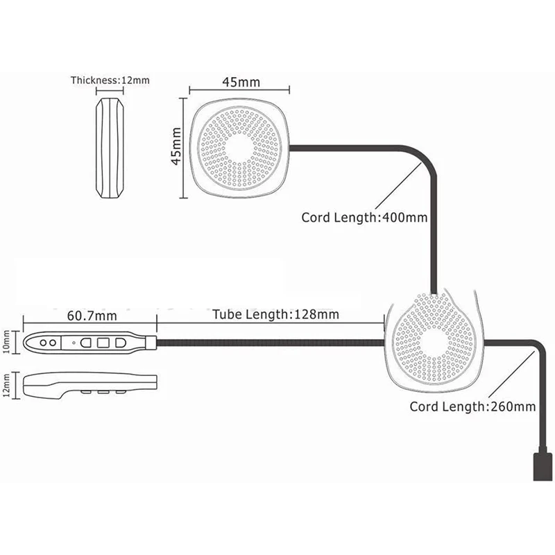 Беспроводной Мотоциклетный шлем Bluetooth гарнитура и домофон с стерео музыкой