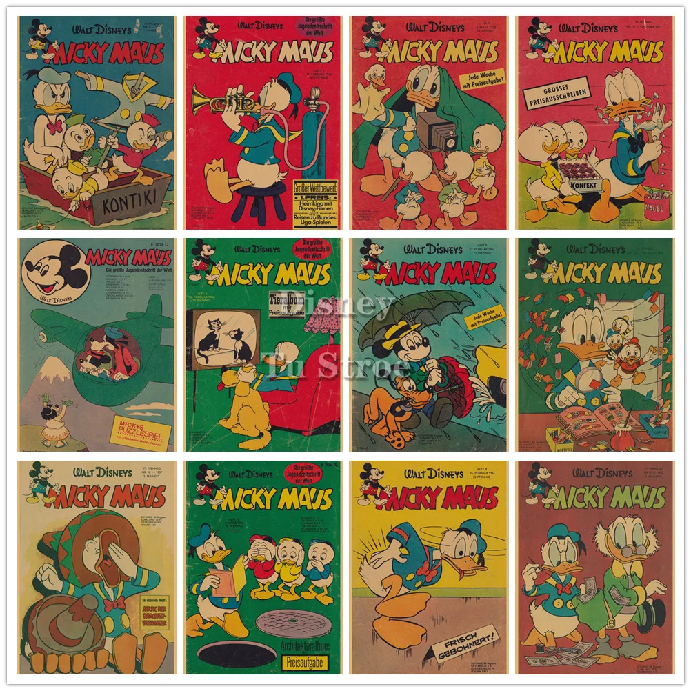

5d Diy Diamond Painting Donald Duck And Mickey Mouse Disney Square Diamond Cartoon Embroidered Mosaic Kit Home Decoration