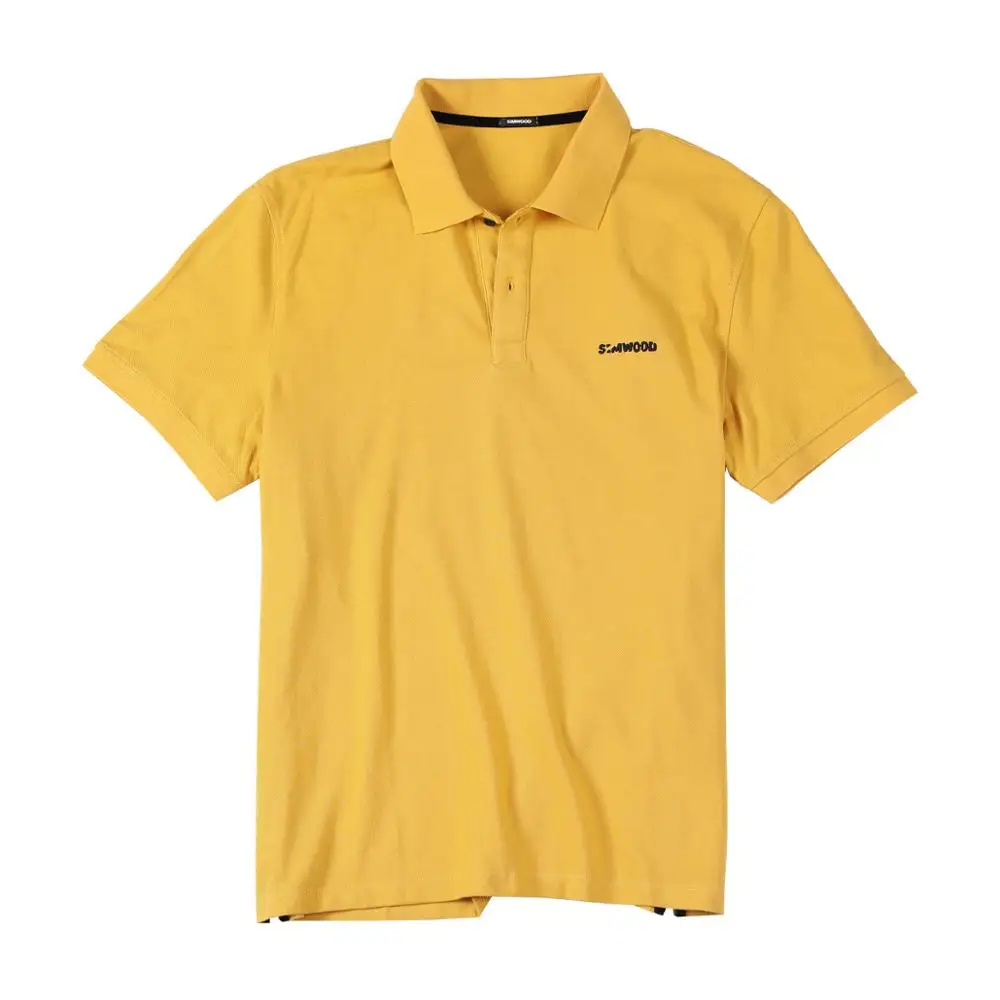 SIMWOOD 2021 лето новый вышитый логотип рубашка поло 100% хлопок Классический Топ с
