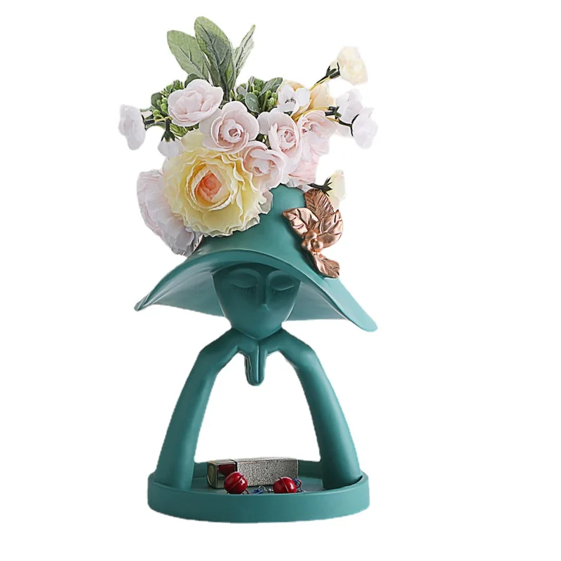 

Креативные полимерные Портретные скульптурные предметы, искусственные предметы, украшение для стола в гостиной, современные роскошные Сем...