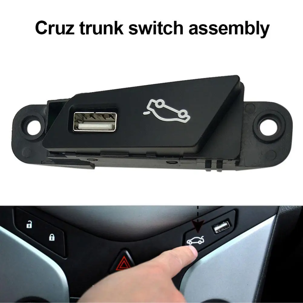 Car Trunk Open/Close Button Switch Assembly w/ USB Port for Chevrolet Cruze MGO3 Car Auto Accessories Parts