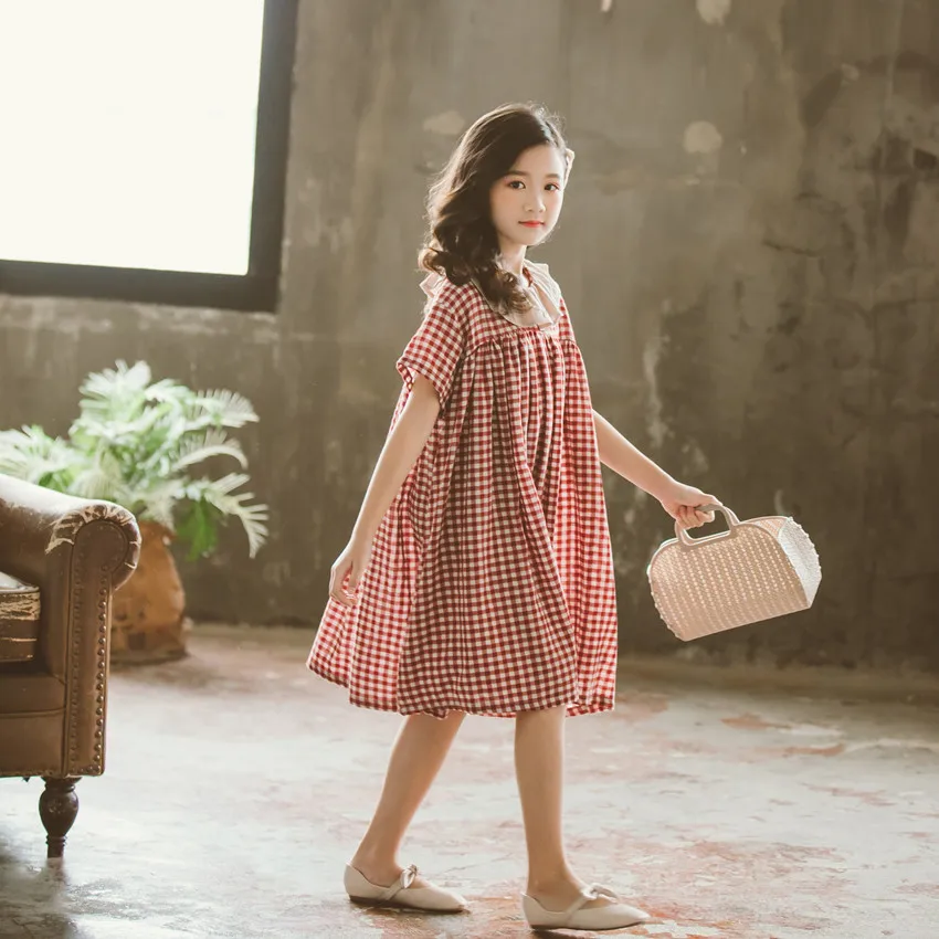 Летнее свободное платье для девочек детские вечерние платья принцессы в