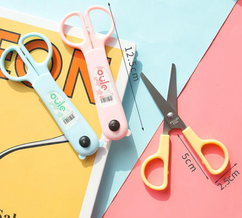 Fashion Design Deli School Student Cartoon Scissors High Quality Paper Cutting Buy 2 PCS Send Gift  Канцтовары для офиса