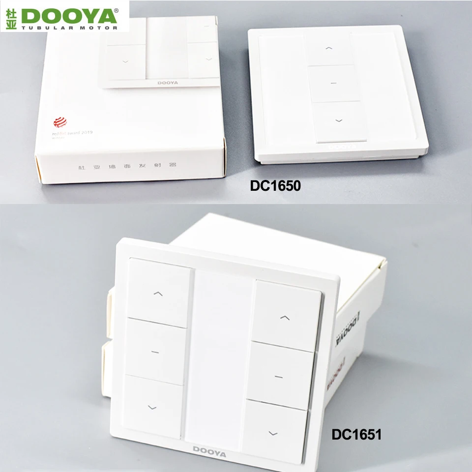 Dooya-pegatina de pared para motor eléctrico, controlador remoto DC1650/DC651/DC1653, 1/dual/15 canales, 86, para Dooya curtian, DT52E/DT360E