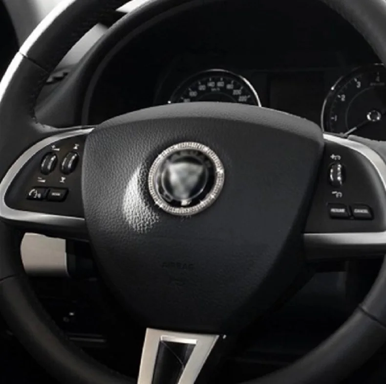 Для Jaguar F-PACE/F-TYPE/XF/XE/XJ/XJL декоративное кольцо на руль круглые наклейки для украшения интерьера аксессуары