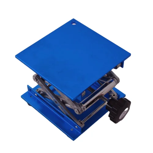 

100x100mm 4"x4" Aluminum Router Lift Table Woodworking Engraving Lab Lifting Stand Rack Lift Platform Woodworking