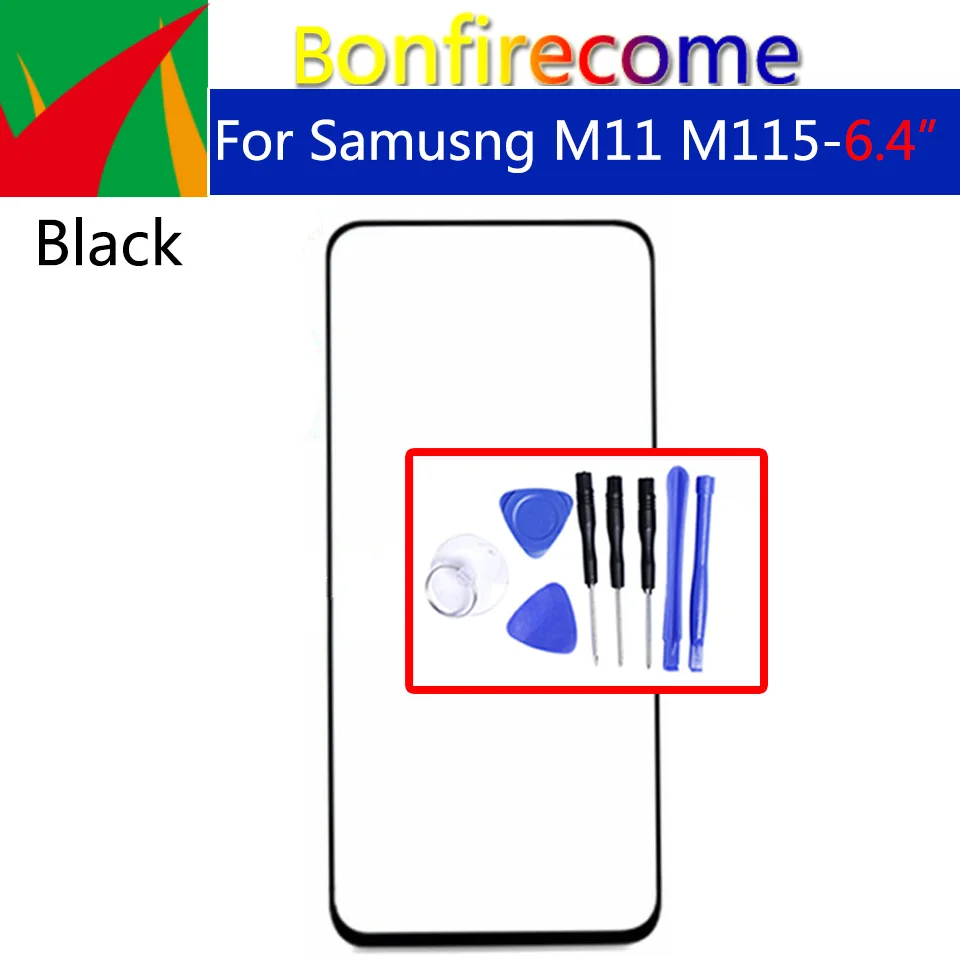 

Для Samsung Galaxy M11 M115 SM-M115F Передний сенсорный экран Стекло Внешний объектив ЖК-дисплей Переднее стекло Замена