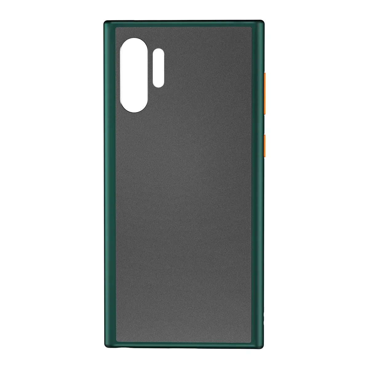 Чехол ROCK Matte PC+ TPU для samsung Galaxy Note 10 Note10 Plus Мягкий силиконовый ударопрочный бампер пуленепробиваемый стеклянный клей задняя крышка - Цвет: Зеленый