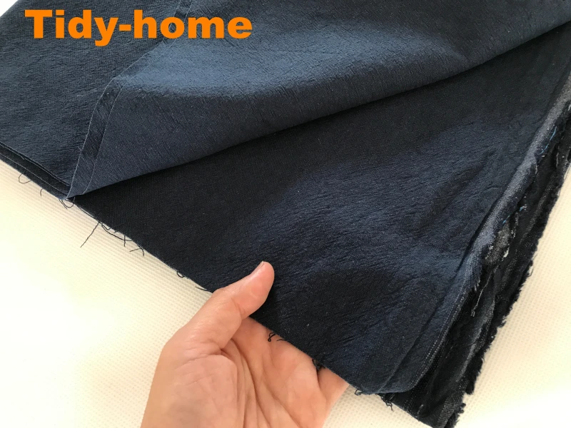 Классический цвет Индиго средней толщины льняной хлопковой ткани Sashiko скатертью