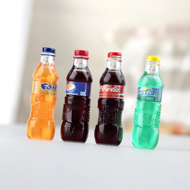 Eardrop drink soda bottle DIY handwork pendant material resin beverage juice key chain women accessories | Украшения и аксессуары