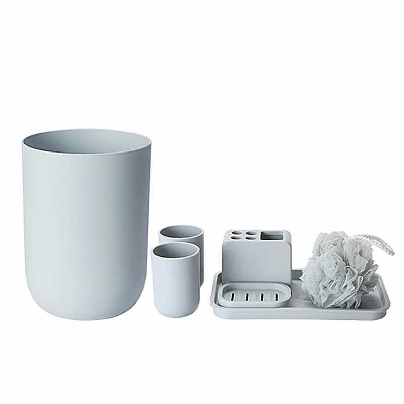 Набор из 7 пластиковых аксессуаров для ванной комнаты | Дом и сад