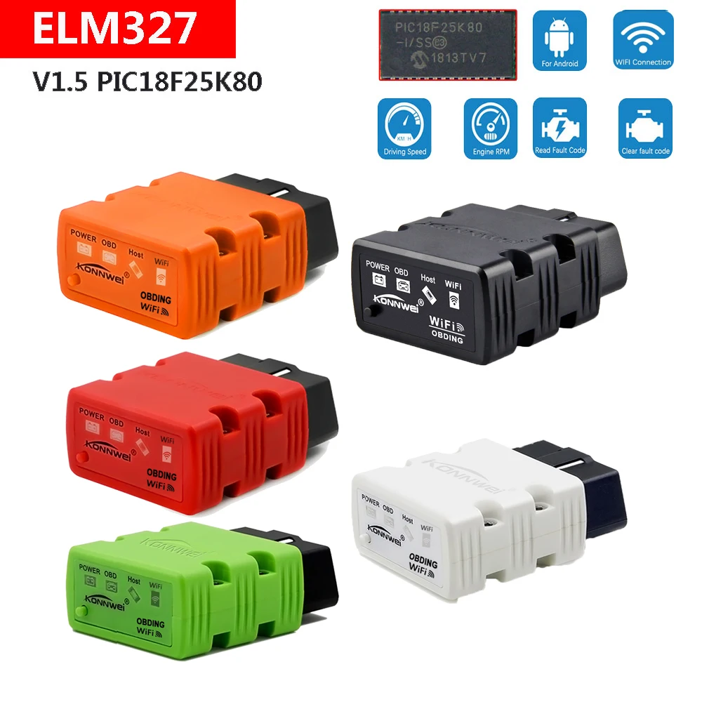 

KW902 OBD2 ELM327 WIFI Scanner For TESLA MAZDA VW AUDI BENZ BMW FORD TOYOTA HONDA VOLVO SKODA FOR Android Torque Diagnostic Tool