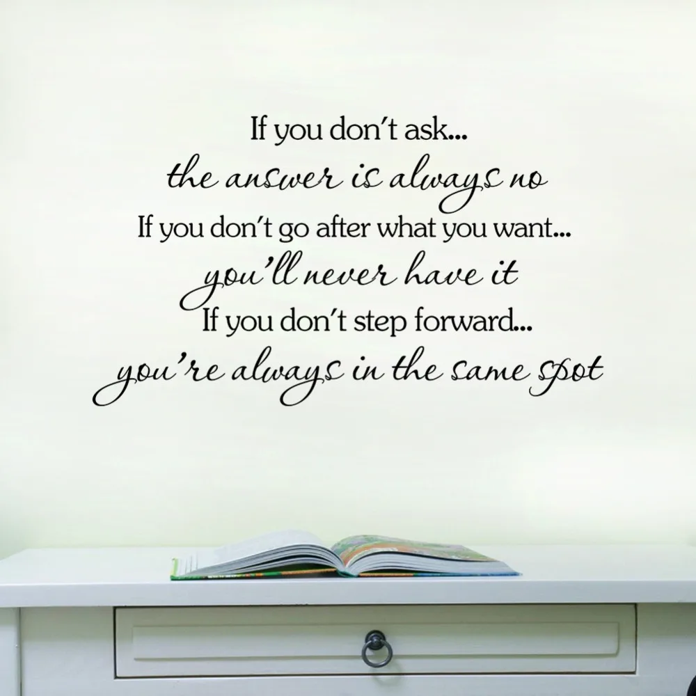 Креативные предложения если вы не спрашиваете домашняя Наклейка на стену