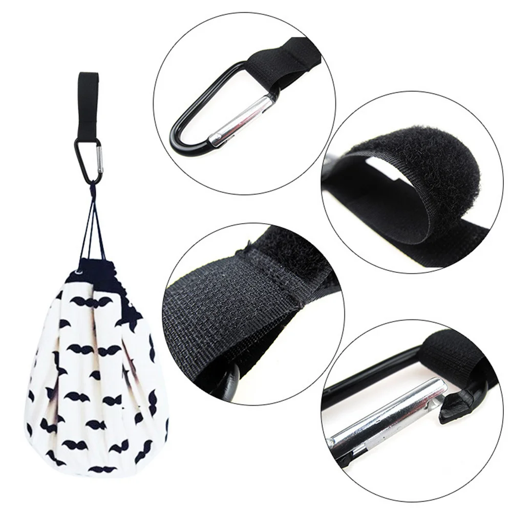 

8 pcs Baby Stroller Hanging Hook and Baby Stroller Clip for Baby Stroller Black White Grey