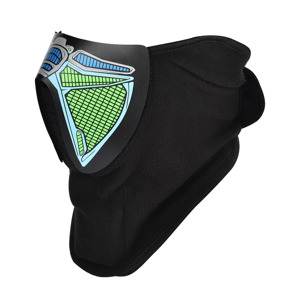 Хэллоуин маска звук активированная пасхальные рейв светодиодный светильник со