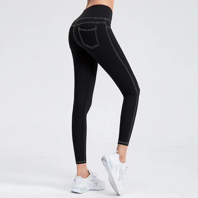 

Antibom Sports Legging Women with Pocket Stretch Skinny Materials High Waist Belly Control Yoga Pant Workout Gym Activewear