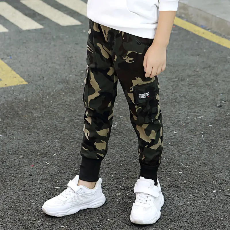 Брюки-карго унисекс с эластичным поясом на Возраст 3-14 лет