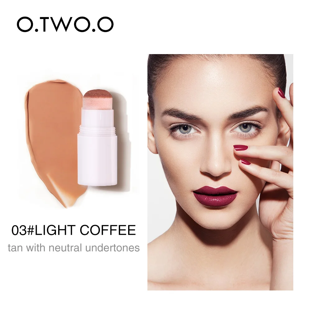 A03 Light coffee O.TWO.O карандаш-консилер, полное покрытие, воздушная подушка, контур, макияж для лица, водостойкий, стойкий, скрытый пор, пятнистая, бронзовая палочка, косметика - Цвет: A03 Light coffee