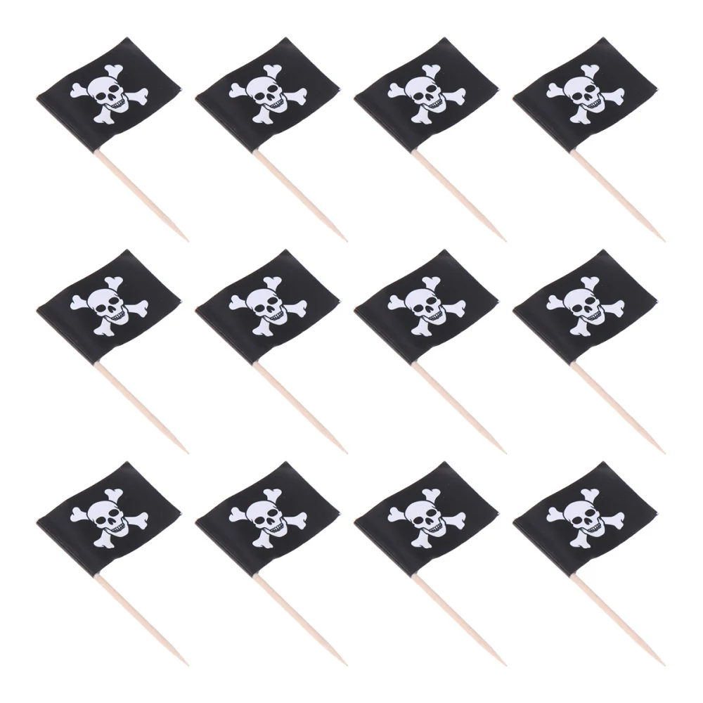 

Pickspirate Cake Toothpicks Cupcake Flag Toppers Fruitappetizer Snack Sticks Supplies Party Toothpicktoppercocktail