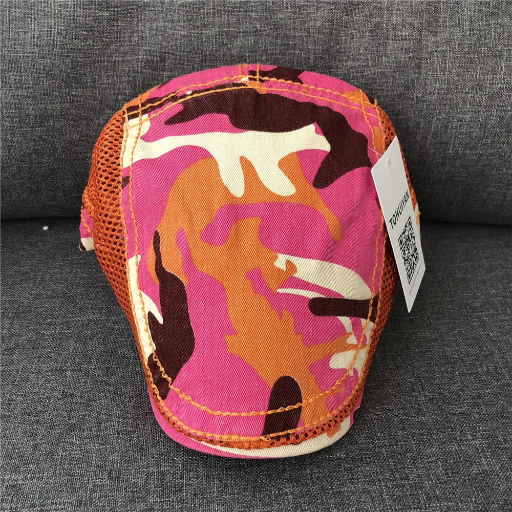 Кепка TOHUIYAN хлопковая камуфляжная кепка для газетчика летняя дышащая сетчатая