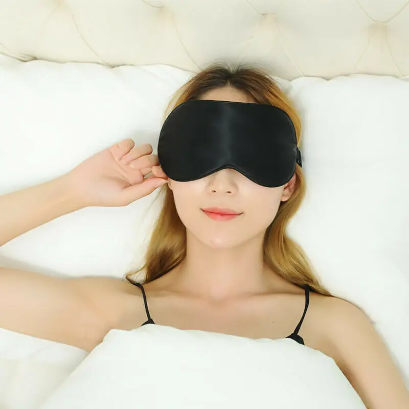 Новый Роскошный натуральный органический шелк тутового шелкопряда для сна маска