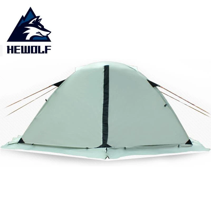 Verkaufen Hewolf 2 Person Wasserdichte Camping Zelte Für Erholung Im Freien Doppel Schicht 4 Jahreszeiten Wandern Angeln Strand Tourist Zelte