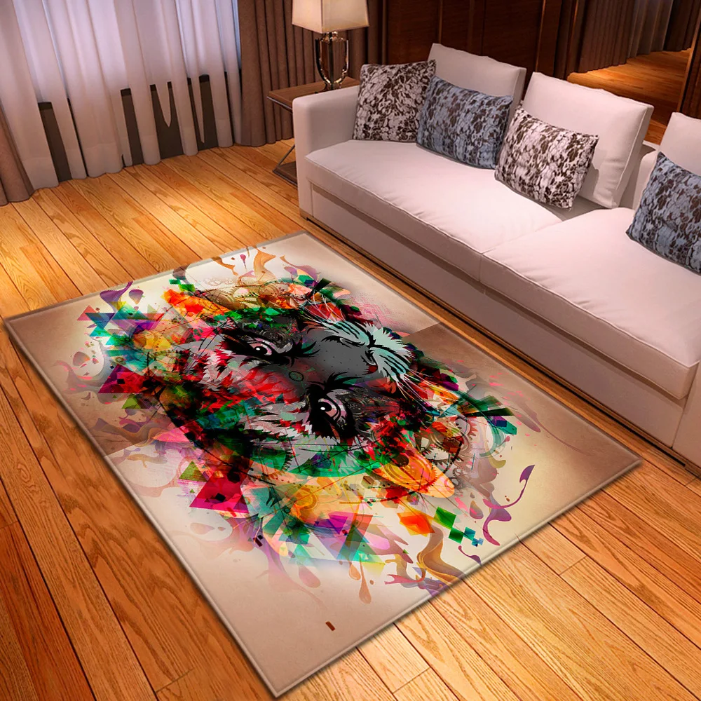 

Абстрактная живопись ковер современной гостиной стильные ковры дома спальня Красочные Non-slip Rugs ползать коврики печать 3D коллекция Мягкие т...