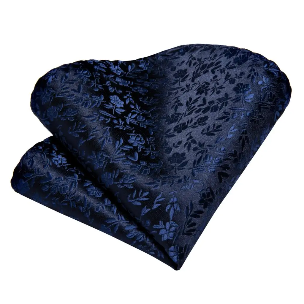 Подарочный мужской галстук фиолетовый черный однотонный с цветочным узором из