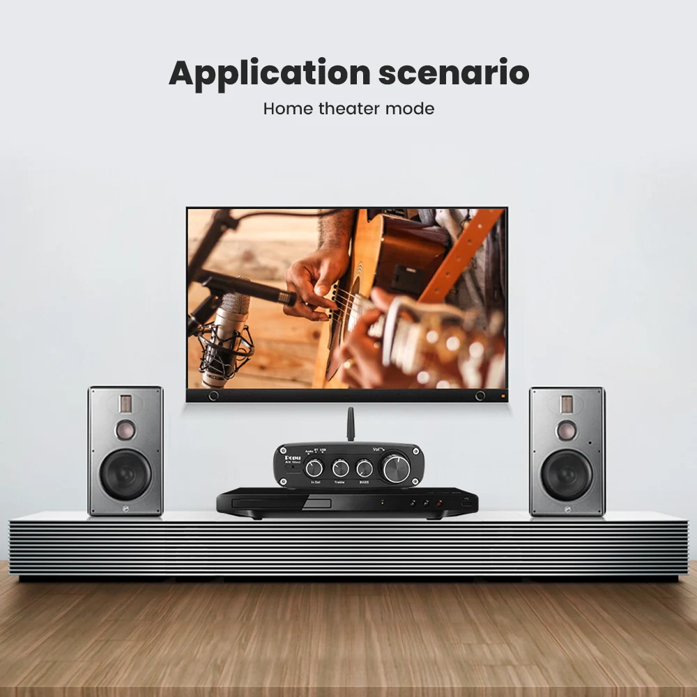 Цифровой усилитель мощности HIFI TPA3116 Bluetooth 5 0 аудиоресивер PCM5102 класс D 2 каналов 100