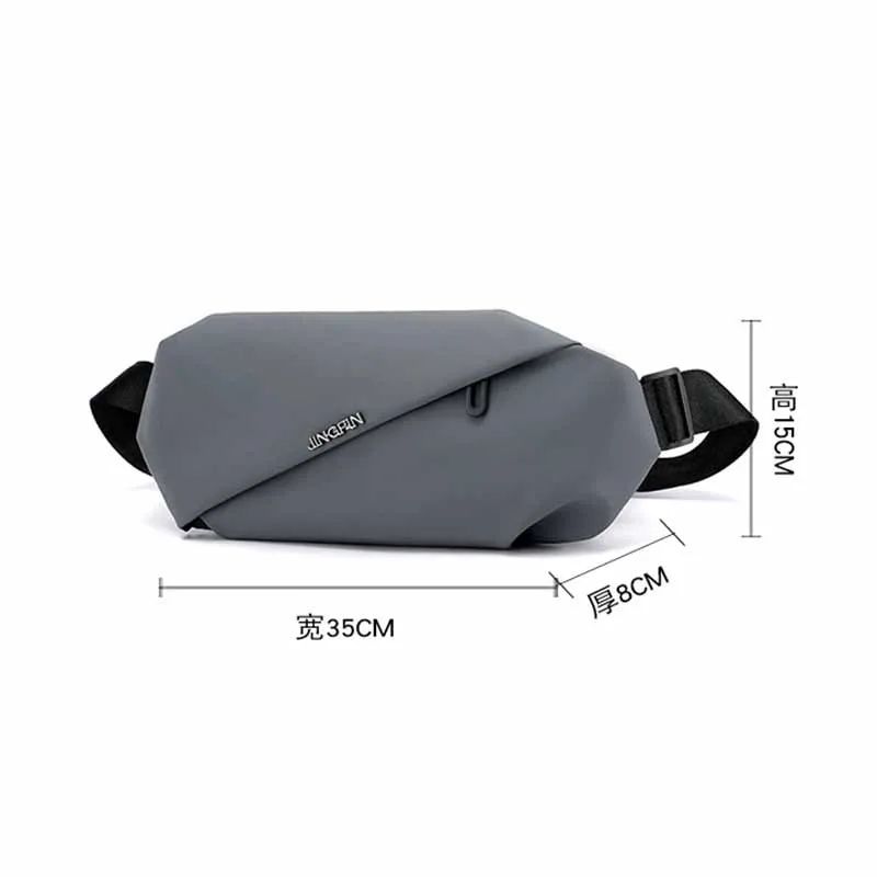 

Men's Waist Bag Polyester Shoulder New Designer Fanny Pack Fashion Travel Money Phone Chest Banana Bag Male Bum Belt Bags 2021