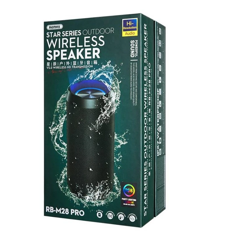 

REMAX RB-M28 PRO Portable Bluetooth Speaker Star Series Outdoor Wireless Speaker