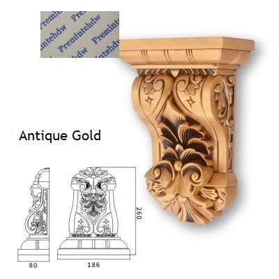 Европейская пластиковая стальная композитная рельефная корбель Corbels архитектурная мебель Украшение Золото Серебро антикварная ручная роспись - Цвет: 5