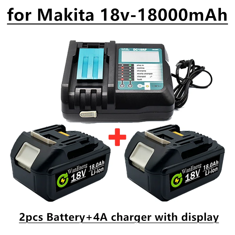 2021 BL1860 перезаряжаемая батарея 18 в 18000 мАч литий-ионная для Makita В 6ah BL1840 BL1850 BL1830 BL1860B