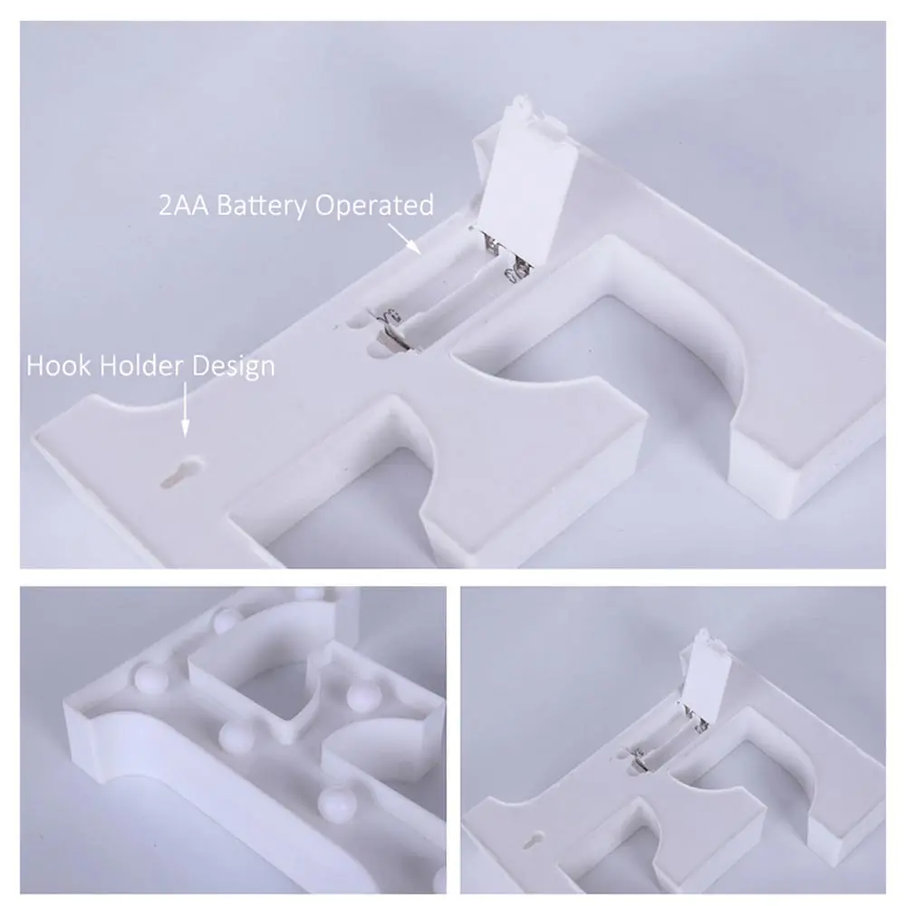 Светодиодный Ночной светильник 16 см с буквенным принтом батареей алфавита для