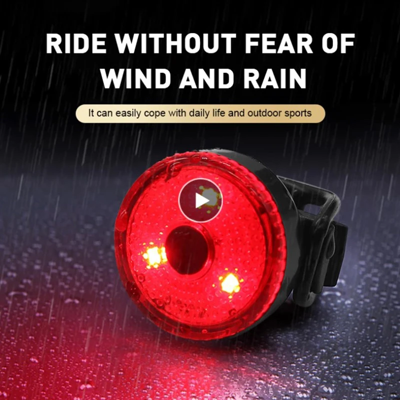 

LED Bicycle Tail Light Usb Chargeable Bike Rear Lights Waterproof Safety Warning Cycling Light Helmet Home Outdoor Product Tool