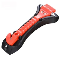 1pc safety hammer car escape tool seatbelt cutter with light reflective tape hammer car glass belt emergency life saving tool
