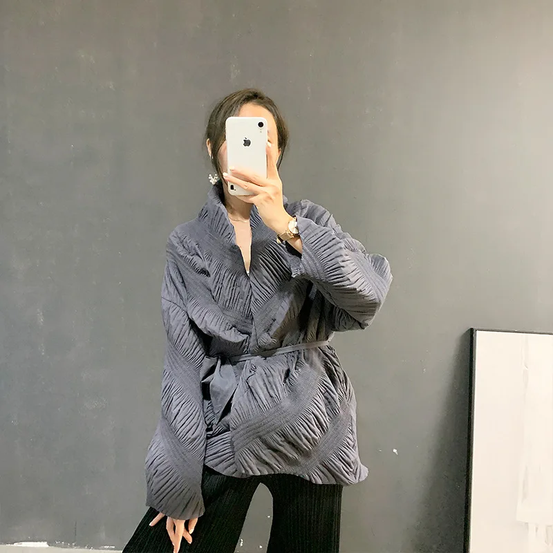 

SuperAen/утепленная куртка с хлопковой подкладкой для женщин; Сезон осень-зима; Новинка 2022 года; Однотонное свободное офисное пальто для женщин