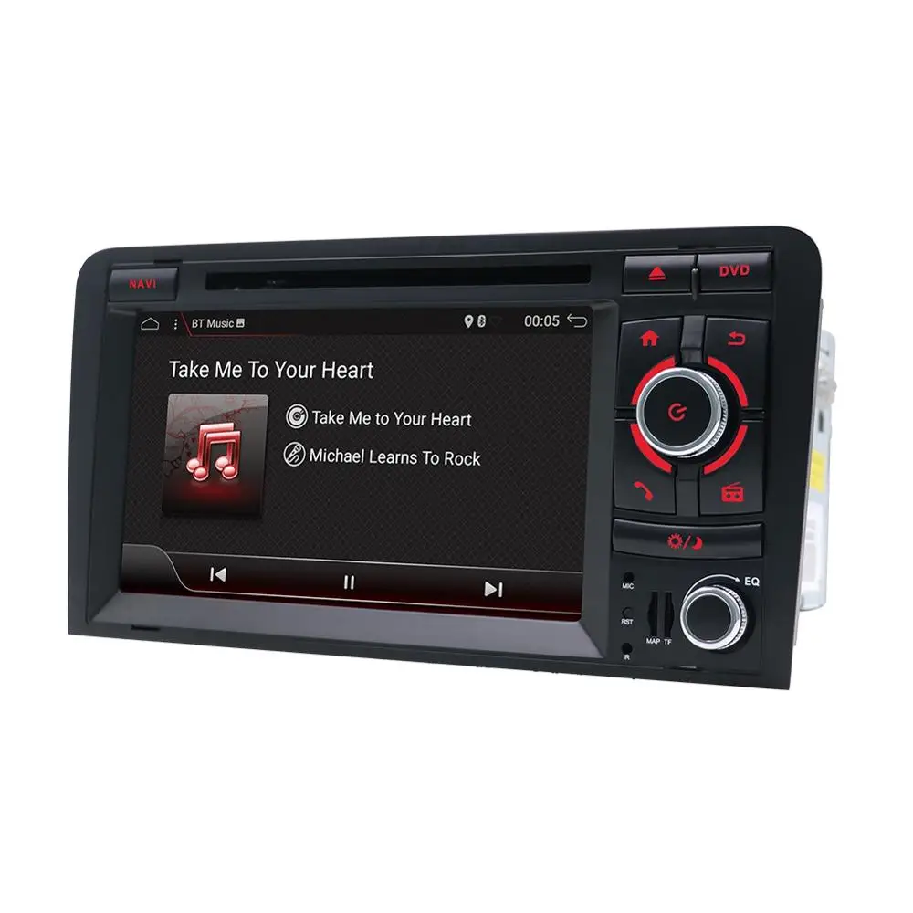 Авторадио Android 9,0 для Audi A3 8P S3 RS3 Fit 2003-2011 двойной 2 din автомобильный DVD Радио стерео аудио 4G 64G HDMI мультимедиа вайфай
