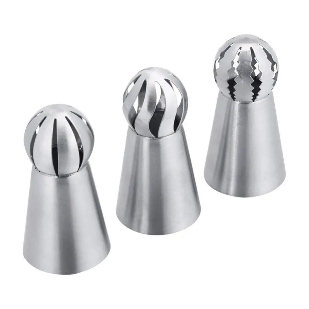 

4pcs Silicone Kitchen Accessories Icing Piping Cream Pastry Bag +3 Stainless Steel Nozzle Set DIY Cake Decorating Tips Set Tools