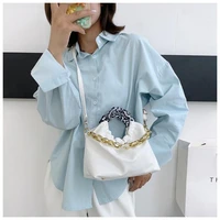 fashion pu leather circular ring women handbag new simple pleated shoulder bags solid color high quality lady messenger bag
