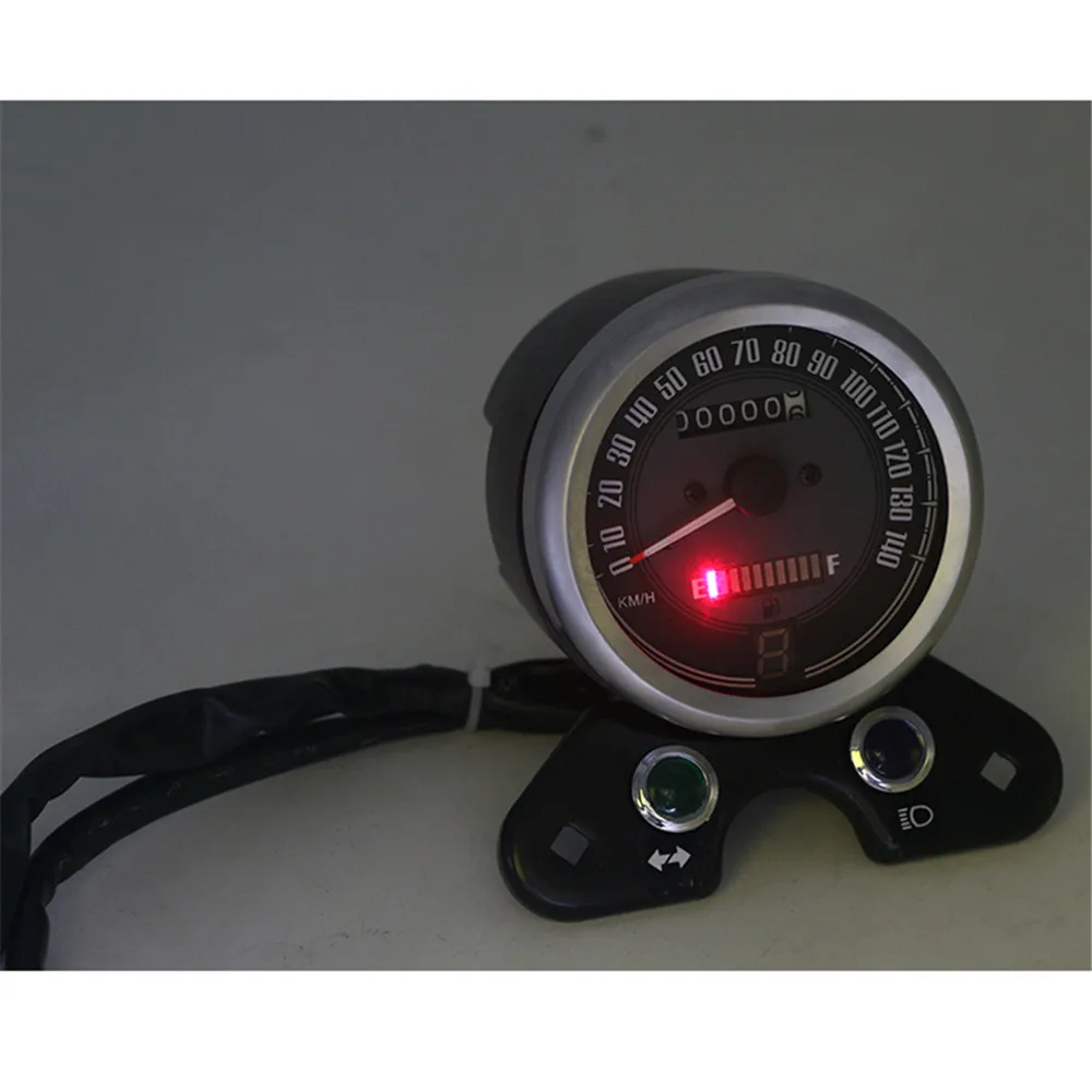 Цифровой датчик одометра и спидометра для мотоцикла с светильник кой зарядным
