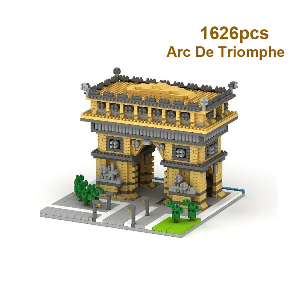 Микро кирпичи мини архитектурные блоки всемирно известные наборы для